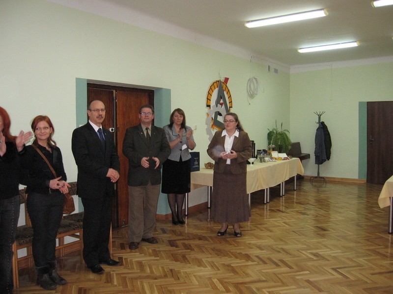 Gości powitała Bernadeta Kudas, dyrektor Zespołu Szkół...