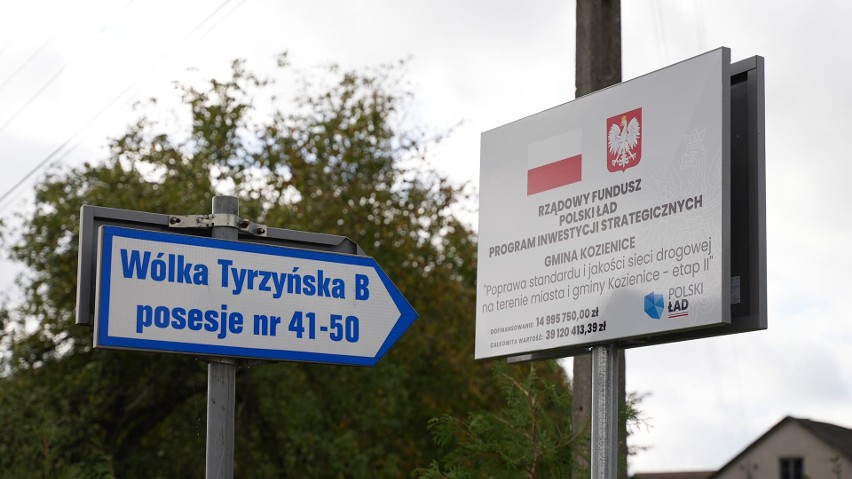 Dwie nowe drogi oddano do użytku w gminie Kozienice. To inwestycje dofinansowane z Polskiego Ładu. Zobaczcie zdjęcia