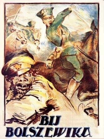 Polski plakat propagandowy z 1920 roku. Ilustracja udostępniona na licencji Creative Commons Attribution ShareAlike 3.0