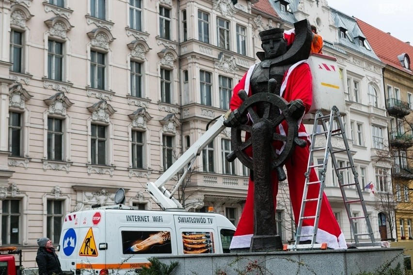 Szczeciński Marynarz z alei Fontann zostanie Mikołajem 