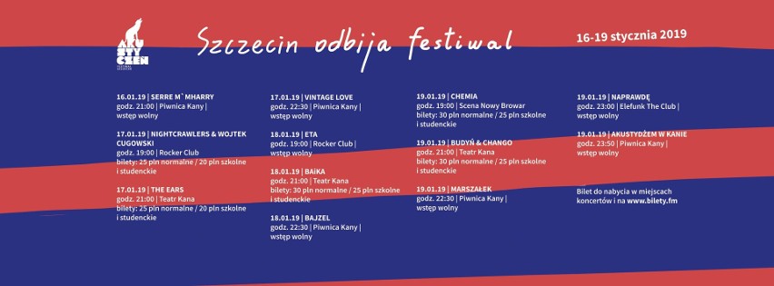 Szczecin: Festiwal Akustyczeń 2019. Zobacz program!