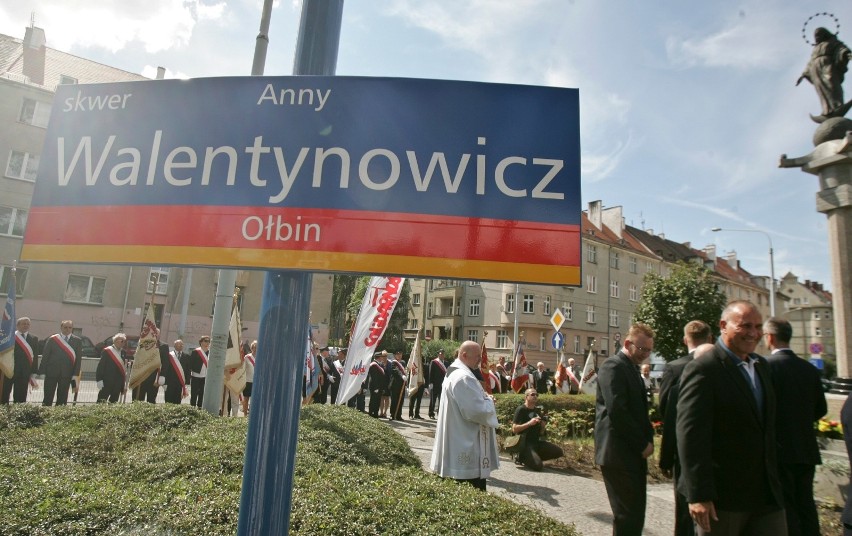 26.08.2013 Wrocław. Uroczystość nadania imienia - skwer Anny...