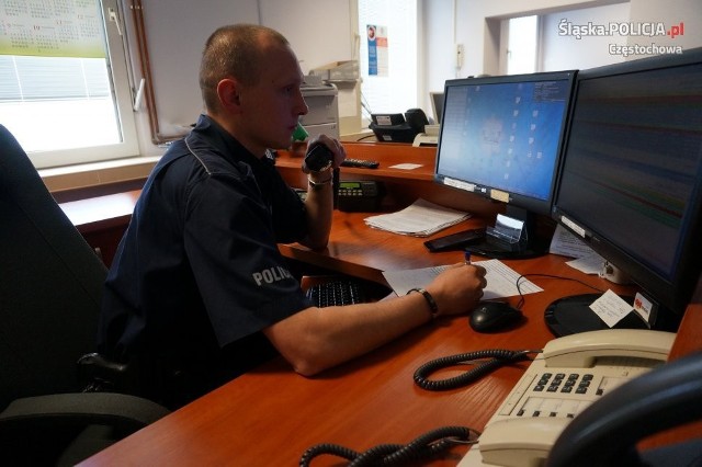 Policjant z częstochowskiej komendy, sierż. szt. Sebastian Bawor, uratował dziecko