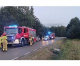 Wypadek w Osinkach w powiecie lipskim, zderzył się motocykl z busem. Mężczyzna jadący motocyklem został ranny