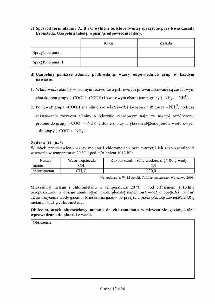 Uzupelnij Ponizsza Tabele Postaraj Sie Jak Najwiecej