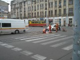 Pęknięta szyna na skrzyżowaniu ul. Gdańskiej z ul. Legionów zatrzymała tramwaje linii 15 