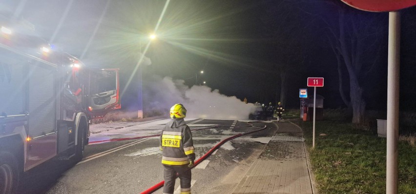 Pożar samochodu osobowego w Borkowicach