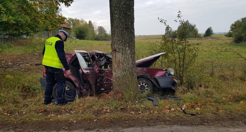 Stare Siedlisko. Potworny wypadek. 21-latek zginął na miejscu (zdjęcia)