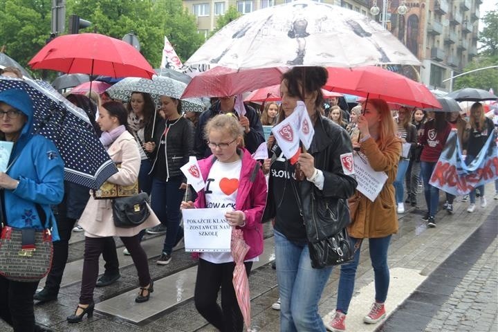 Częstochowa: Protest w obronie I Liceum Ogólnokształcącego...