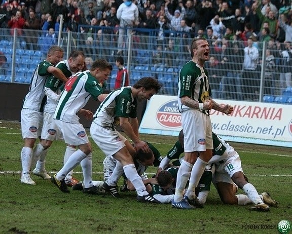 Piłkarze Warty w meczu z GKS Katowice mieli powody do radości