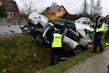 Groźny wypadek w Gorzycach. Dwie osoby ranne