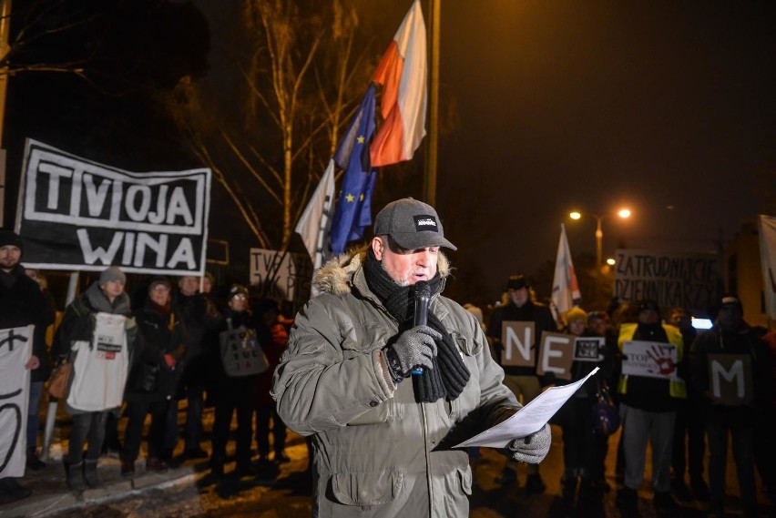 Protest przeciwko mowie nienawiści w TVP, 26.01.2019