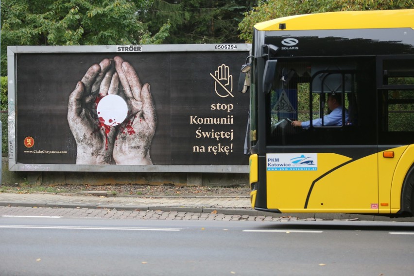 Szokujące billboardy pojawiły się w Katowicach