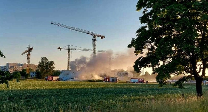 Pożar na Zakrzowie 14.06.2021