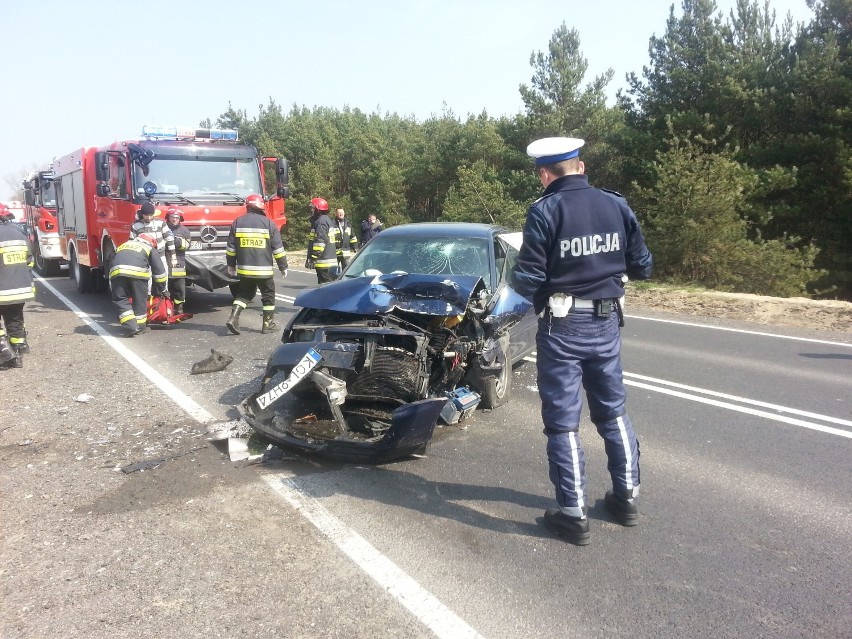 Wypadek w Chrząstowicach.