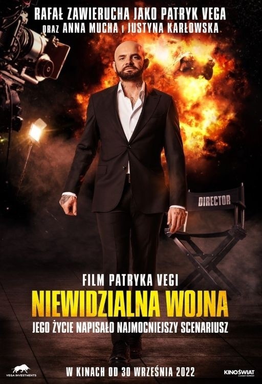 Rafał Zawierucha jako Patryk Vega. Aktor z Kielc w autobiograficznym filmie reżysera "Niewidzialna wojna"