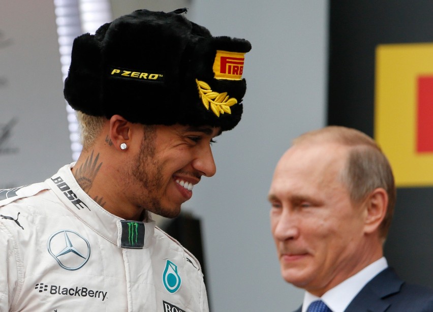 Lewis Hamilton i prezydent Rosji