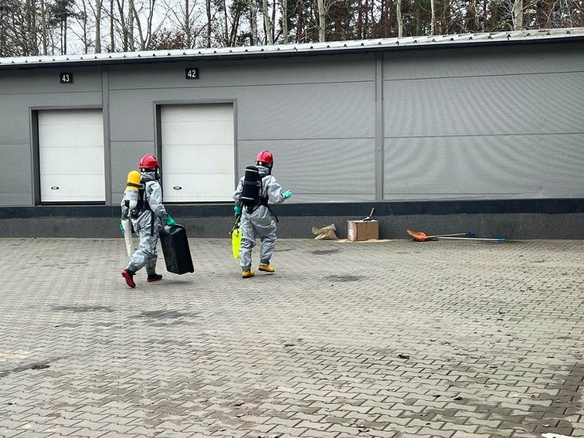 Podlascy strażacy zostali wezwani do wycieku chemicznego na...