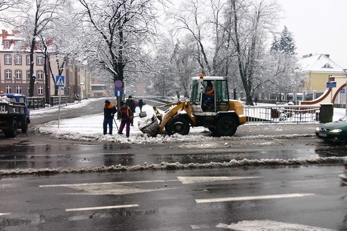 Zdjecia Slupska przysypanego śniegiem. (Fot. Kamil Nagórek)