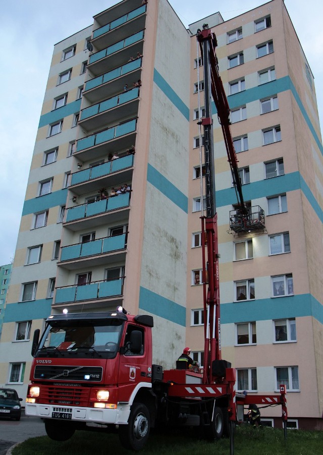 Akcja ratunkowa strażaków na Strzemięcinie w Grudziądzu