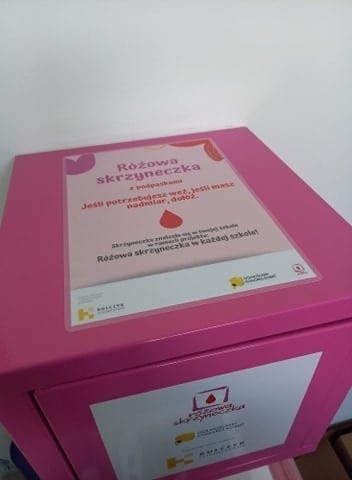 Pierwsza „różowa skrzyneczka” w Gdyni. Szkoła Podstawowa nr 31 dołączyła do inicjatywy