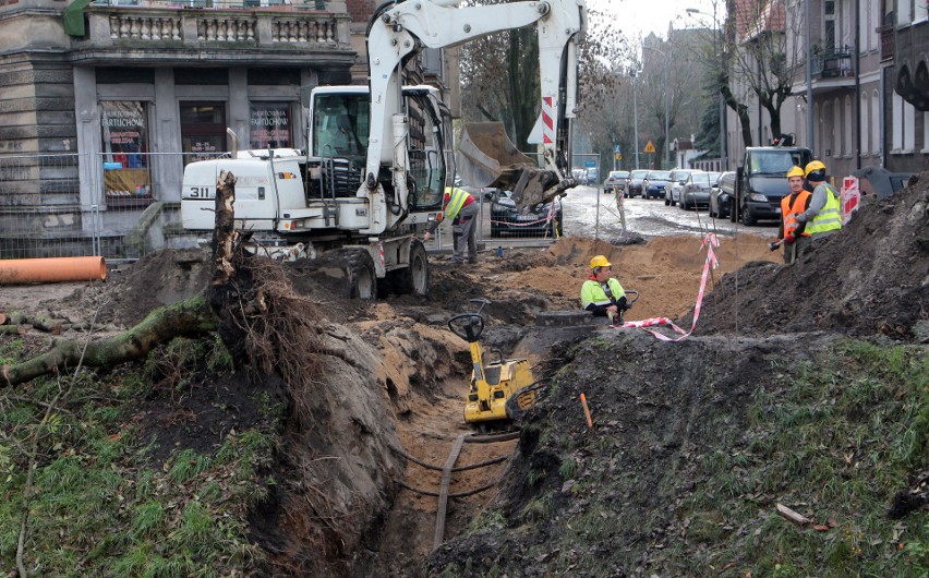 Remont ulicę Rapackiego w Grudziądzu rozpoczął się pod...