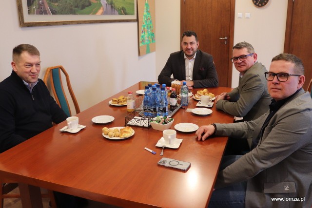 Spotkanie prezydenta Mariusza Chrzanowskiego z przedstawicielami firmy Van Pur.