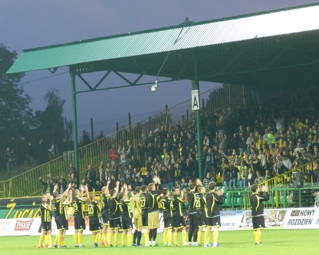 Kibice na meczu GKS Katowice - Dolcan Ząbki 3:1