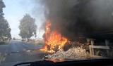 W Dębskiej Woli w gminie Morawica spłonęła ciężarówka [WIDEO]               