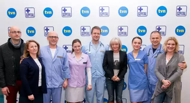 Ekipa serialu "Szpital" świętuje 500 odcinek!podpis TVN/Michał Lichtański