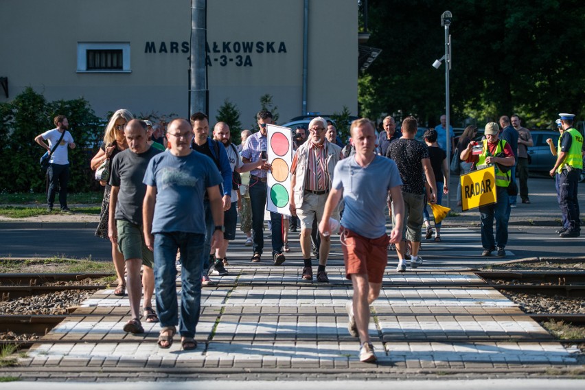 Mieszkańcy Grunwaldu zorganizowali protest na przejściu dla...