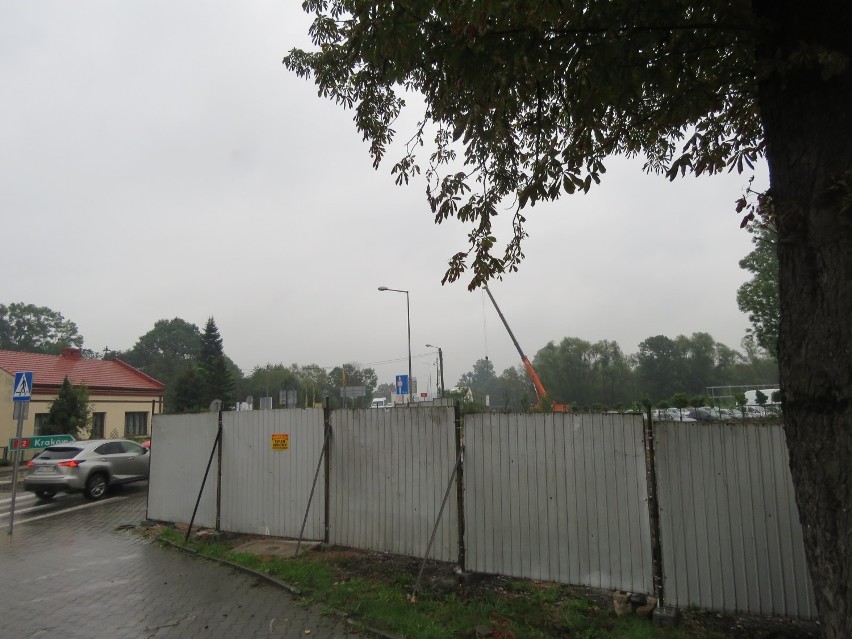 Plac budowy KFC w Wadowicach