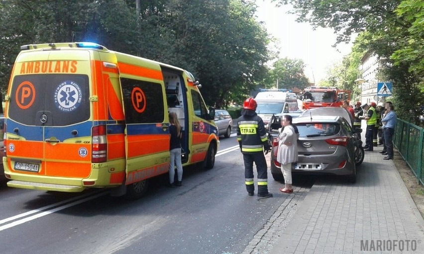 Wypadek w Niemodlinie. Zderzyły się trzy samochody