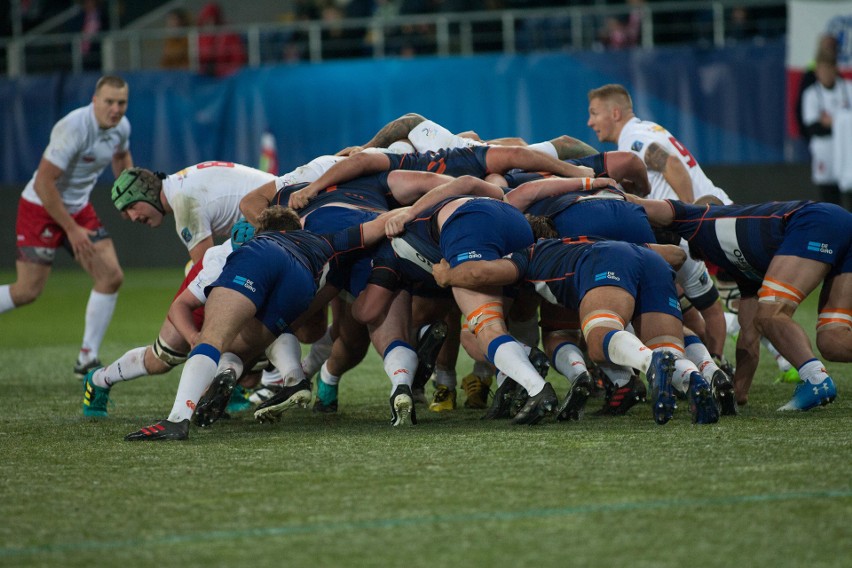 Rugby. Holendrzy nie mieli litości. Wysoka porażka Polaków na Arenie Lublin (ZDJĘCIA)