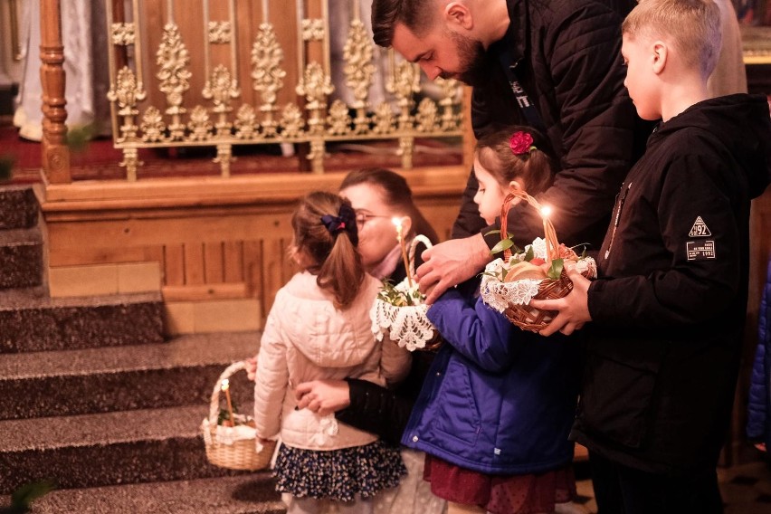 Święcenie pokarmów w białostockiej cerkwi św. Mikołaja...