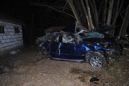 Wypadek BMW w miejscowości Turka w gminie Dorohusk