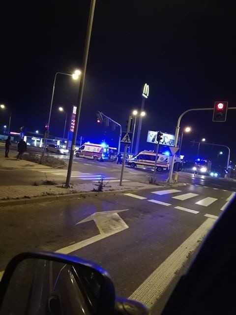 Wypadek przy ulicy Wernera w Radomiu.