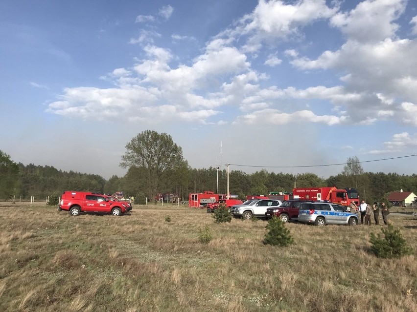 Pożar w miejscowości Prosna w gminie Nowe Miasto nad Pilicą