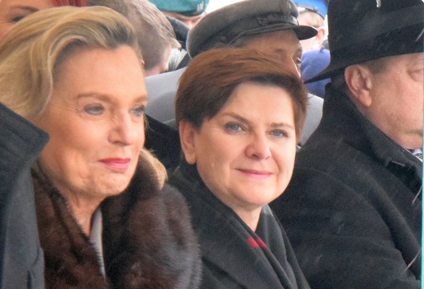 Premier Beata Szydło i Anna Maria Anders w Augustowie