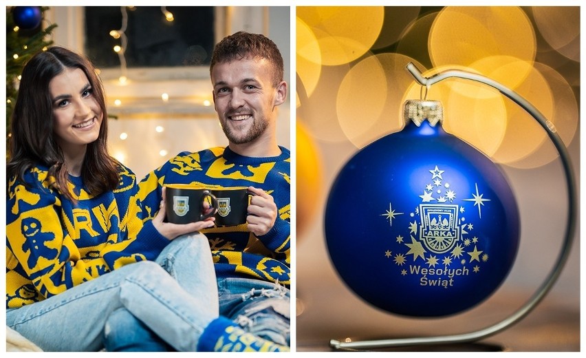 Żółto-niebieski prezent pod choinkę? Dlaczego nie! Arka Gdynia kusi kibiców specjalną ofertą świątecznych produktów | ZDJĘCIA, CENY