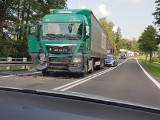 Krasne Folwarczne. Zderzenie ciężarówek i osobówki na DK8 (zdjęcia)