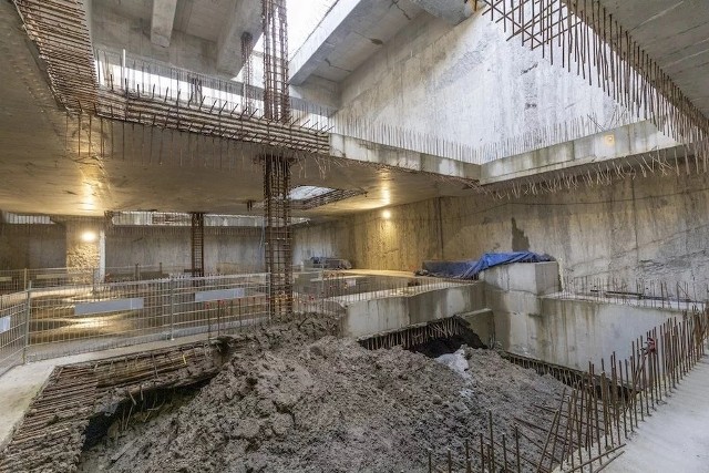 Budowa podziemnego przystanku Łódź Polesie