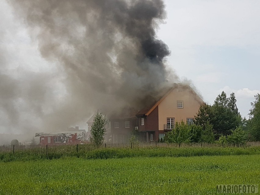 Jełowa - pożar domu, 2.06.2018
