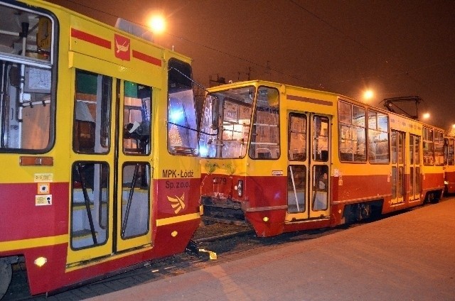 Zderzenie tramwajów na ul. Limanowskiego.