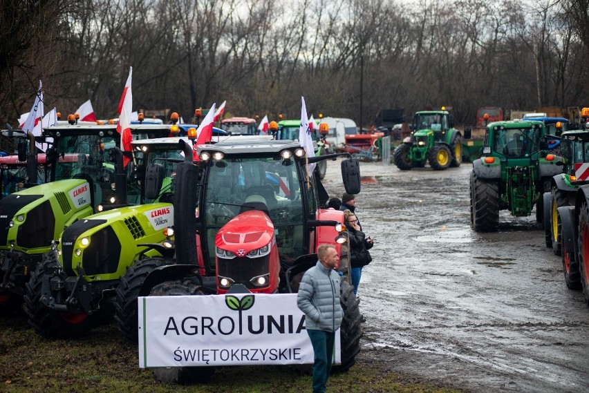 Protest rolników 9 lutego 2022 w Małopolsce