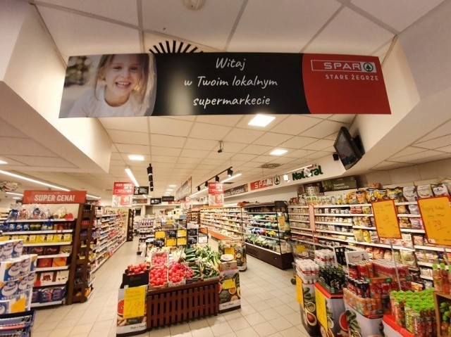 Zdjęcie z środka nowego sklepu SPAR w Poznaniu