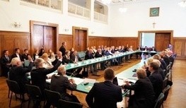 Radni z dwóch gmin obradowali w auli Państwowej Wyższej Szkoły Zawodowej w Sulechowie