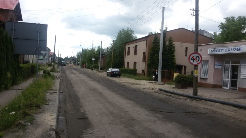 Sosnowiec: trwa remont ulicy Armii Krajowej w Kazimierzu Górniczym ZDJĘCIA