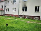 Pożar przy ulicy Nowogródzkiej w Podczelu. Jedna osoba poszkodowana [ZDJĘCIA]