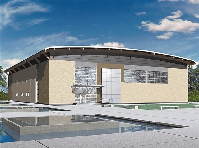 Tak będzie wyglądała hala sportowa w Gorzowie Śląskim. Zostanie zbudowana już za dwa lata. (materiały um w Gorzowie Śląskim)